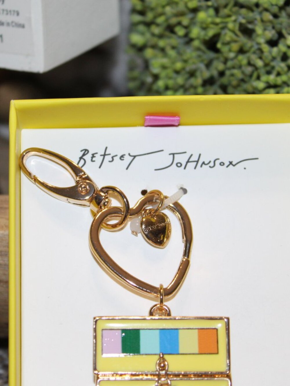 NWT Betsey Johnson crayon Box bag charm/ key chain Super Cute!! - Picture 7 of 8